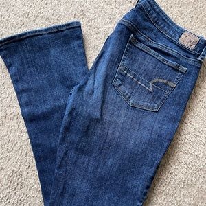Womens American Eagle Stretch Skinny Kick Jeans Size 12